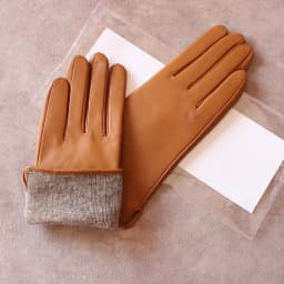 Color Sheepskin Leather Gloves Women's Straight Style Wool Lining Fall/Winter Warm Motorcycle Riding Car Driving Finger Gloves