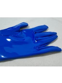 S-XXL Anti Slip Wet Look PVC Long Hand Gloves Shiny PU Leather Guantes Cosplay Performance Mitten Eldiven Mitts Luvas Handschuhe