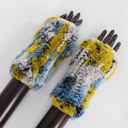 New Arrival Female Natural Rabbit Fur Gloves Knitted Warm Real Rex Rabbit Fur Mittens Women Winter Outdoor Rex Rabbit Fur Gloves