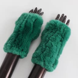 New Arrival Female Natural Rabbit Fur Gloves Knitted Warm Real Rex Rabbit Fur Mittens Women Winter Outdoor Rex Rabbit Fur Gloves