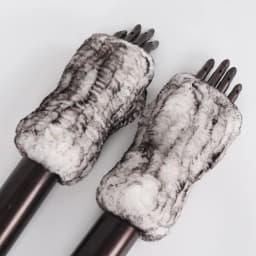 New Arrival Female Natural Rabbit Fur Gloves Knitted Warm Real Rex Rabbit Fur Mittens Women Winter Outdoor Rex Rabbit Fur Gloves