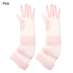 Women Sexy Lace Gloves White Mesh Tulle Gloves Lady Vintage Wedding Mittens For Lady Driving Gloves Thin Elbow Long Gloves