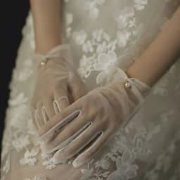 Women Sexy Lace Gloves White Mesh Tulle Gloves Lady Vintage Wedding Mittens For Lady Driving Gloves Thin Elbow Long Gloves
