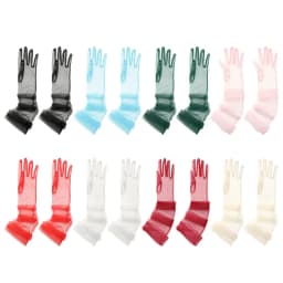 Women Sexy Lace Gloves White Mesh Tulle Gloves Lady Vintage Wedding Mittens For Lady Driving Gloves Thin Elbow Long Gloves