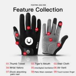 Shockproof Cycling Gloves Finger Sport Gloves Men Women Summer Gym Fitness MTB Road Bicycle Gloves