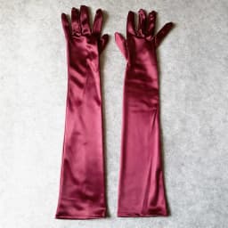 55cm Women Solid Satin Elegant Formal Evening Etiquette Long Gloves Bride Dress Party Soft Smooth Cosplay Stage Performance