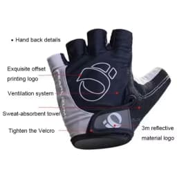 1Pair Half Finger Cycling Gloves Anti-slip Anti-sweat Gel Bicycle Riding Gloves Shock MTB Road Mountain Bike Sports Gloves