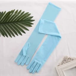 Women Milk Silk High Stretch Long Gloves Classic Retro Adult Multicolor Mittens Stage Performance Cosplay Party Prom Costume