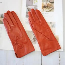 Women's Winter Warm Color Leather Gloves Fashion Striped Style Windproof Sheepskin Velvet Lining Driving Gloves