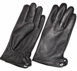 Goatskin Deerskin Gloves Men's Leather New Thin Fleece Lining Winter Warmth and Thickening Outdoor Motorcycle Riding and Driving