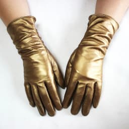 Women's Sheepskin Leather Gloves With Velvet Lining For Warmth in Autumn and Winter Outdoor Anti Cold Motorcycle Driving Gloves