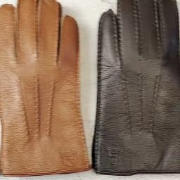 Winter Driving Leather Deerskin Gloves Men's Fashion New Wool Lining Autumn Warmth Motorcycle Riding Driver Finger Gloves