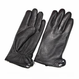 Men's Deer Skin Goat Skin Gloves Fashionable Driver's Autumn and Winter Thick Anti Cold and Warm Motorcycle Riding Gloves