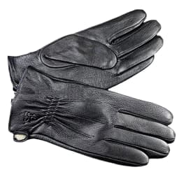 Men's Deer Skin Goat Skin Gloves Fashionable Driver's Autumn and Winter Thick Anti Cold and Warm Motorcycle Riding Gloves