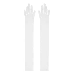 Long Gloves Women Full Finger Sunscreen Gloves Stretchy Mesh See Through Sheer Mittens Anti-UV Driving Hiking Outdoor Gloves