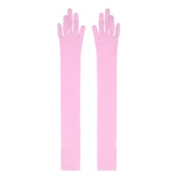 Long Gloves Women Full Finger Sunscreen Gloves Stretchy Mesh See Through Sheer Mittens Anti-UV Driving Hiking Outdoor Gloves