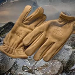 1Pair Retro Gloves High Quality Men Women Gloves First Layer Cowhide Wear-resistant Camping Mittens