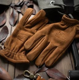 1Pair Retro Gloves High Quality Men Women Gloves First Layer Cowhide Wear-resistant Camping Mittens