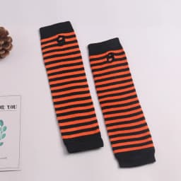 Unisex Long Fingerless Gloves Gloves Arm Cover Striped Knitting Wrist Sleeves Arm Warmer Sleeve Knitted Gloves Womens Fingerless