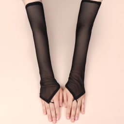 1 Pair Sexy Lace Fingerless Thin Transparent Mesh Party Gloves Arm Sleeves Cosplay Dinner Dance Hook Finger Mittens