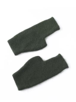 Mink Cashmere Autumn Winter Women Gloves Fingerless Warm Racoon Wool Mitten Wrist Length Thumb Hole Mitts Korean Female Lovely