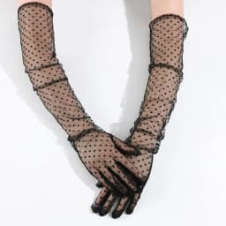 1Pair Women Vintage Tulle Gloves Ultra Thin Long Finger Wedding Bridal Gloves Bridal Gown Mittens Evening Prom Decor Party Dress