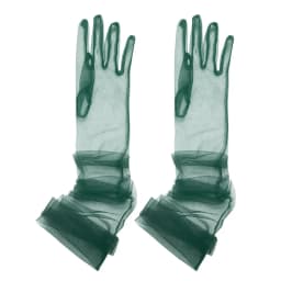 1Pair Women Vintage Tulle Gloves Ultra Thin Long Finger Wedding Bridal Gloves Bridal Gown Mittens Evening Prom Decor Party Dress