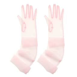 1Pair Women Vintage Tulle Gloves Ultra Thin Long Finger Wedding Bridal Gloves Bridal Gown Mittens Evening Prom Decor Party Dress