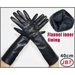 AOTIANYANG Genuine Leather Gloves 100% Sheepskin Long Gloves Women's Winter Warm Fleece Lining Over Elbow Arm Sleeves Color New