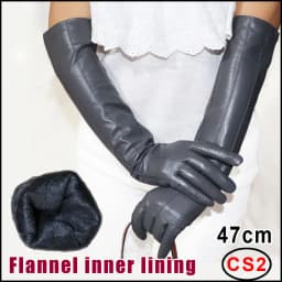 AOTIANYANG Genuine Leather Gloves 100% Sheepskin Long Gloves Women's Winter Warm Fleece Lining Over Elbow Arm Sleeves Color New