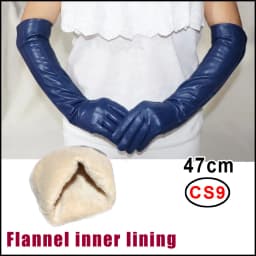 AOTIANYANG Genuine Leather Gloves 100% Sheepskin Long Gloves Women's Winter Warm Fleece Lining Over Elbow Arm Sleeves Color New