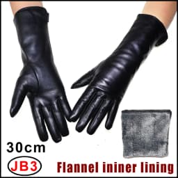 AOTIANYANG Genuine Leather Gloves 100% Sheepskin Long Gloves Women's Winter Warm Fleece Lining Over Elbow Arm Sleeves Color New