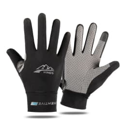 Summer Ice Silk Men Gloves Thin Light Sports Driving Fingerless Outdoors Fishing Women Cycling Run Non-Slip Touchscreen Gloves
