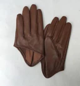 Autumn and Winter Women's Short Design Sheepskin Gloves Thin Genuine Leather Gloves Half Palm Black Glove 8 Colors R025