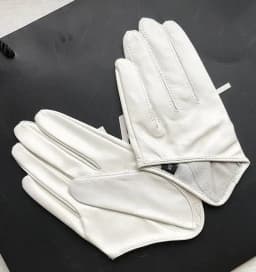 Autumn and Winter Women's Short Design Sheepskin Gloves Thin Genuine Leather Gloves Half Palm Black Glove 8 Colors R025