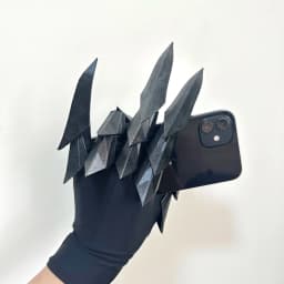 Handmade Gluing Flexible Wearable Hand Armor Unisex Halloween Cosplay Techwear Punk Gloves Movable Mechanical Plastic Claw