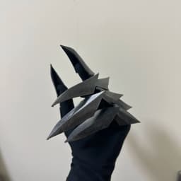 Handmade Gluing Flexible Wearable Hand Armor Unisex Halloween Cosplay Techwear Punk Gloves Movable Mechanical Plastic Claw