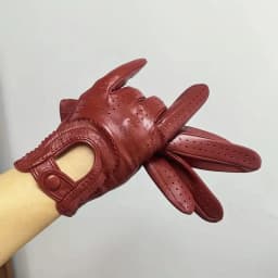 Women's Genuine Sheepskin Gloves Outdoor Riding Breathable Comfortable Motorcycle Gloves Fashion Casual Warm Gloves