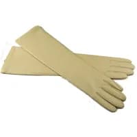Winter New Lady Fashion Sheepskin Leather Gloves Women Genuine Leather Mittens Female Long StyleArm Sleeve