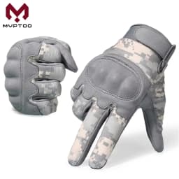 ACU Camouflage Touch Screen Tactical Gloves Combat Airsoft Paintball Shooting Hunting Bicycle Anti-Skid Full Finger Glove Men
