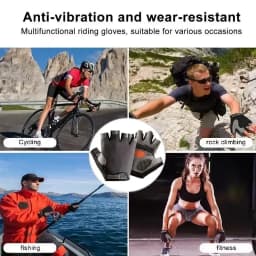 Men's Breathable Anti-slip Cycling Bicycle Gloves Half Finger Women's Gym Mitten Fitness Sport Training Fitness Gloves