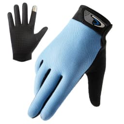 Summer Men Fishing Gloves Women Two Finger Cut Male Touchscreen Angling Anti-Slip Sun-Proof Breathable Cycling Fitness Gloves