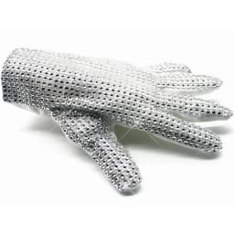 Handmade Classic Michael Jackson Unique Collection Silver Perform Glove Punk Adults