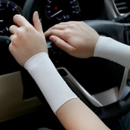 Ice Silk Sports Fitness Wrist Brace Men's Thin Wrist Guard Elastic Short Women's Scar Tattoo Cuff Fake Sleeve Play Basketball