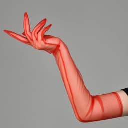 New Sexy Gloves Transparent Women Sheer Tulle Thin Mesh Wedding Driving Club Party Prom Dancing Dress Etiquette Long Glove