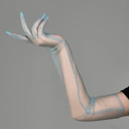 New Sexy Gloves Transparent Women Sheer Tulle Thin Mesh Wedding Driving Club Party Prom Dancing Dress Etiquette Long Glove