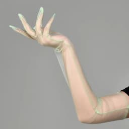 New Sexy Gloves Transparent Women Sheer Tulle Thin Mesh Wedding Driving Club Party Prom Dancing Dress Etiquette Long Glove