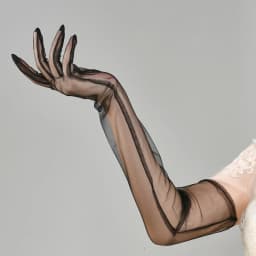 New Sexy Gloves Transparent Women Sheer Tulle Thin Mesh Wedding Driving Club Party Prom Dancing Dress Etiquette Long Glove