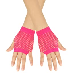 1 Pair Women Short Fishnet Net Gloves Fingerless Mesh Gloves Punk Rock Fancy Night Club Party Arm Warmer Gloves Sexy Gloves Hot