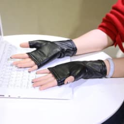 Fashion Female Thin PU Leather Punk Dance Gloves Women Half Finger Non-slip Driving Sexy Fingerless Nightclub Show Gloves S89
